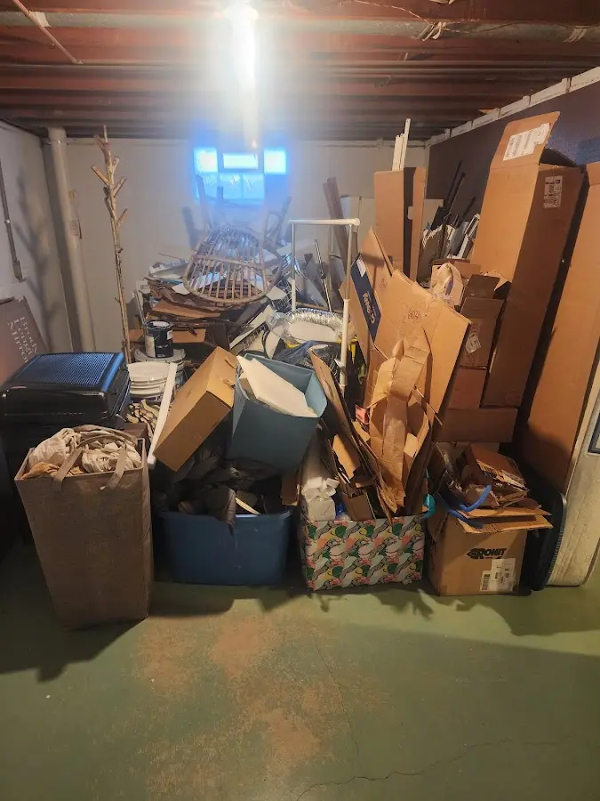 Roll-off dumpster container at job site for Concrete Dumpster Rental in Bessemer